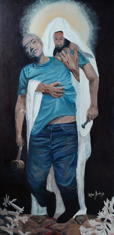 437x900 Forgiven Painting By Mike Jenkins - Forgiven Painting