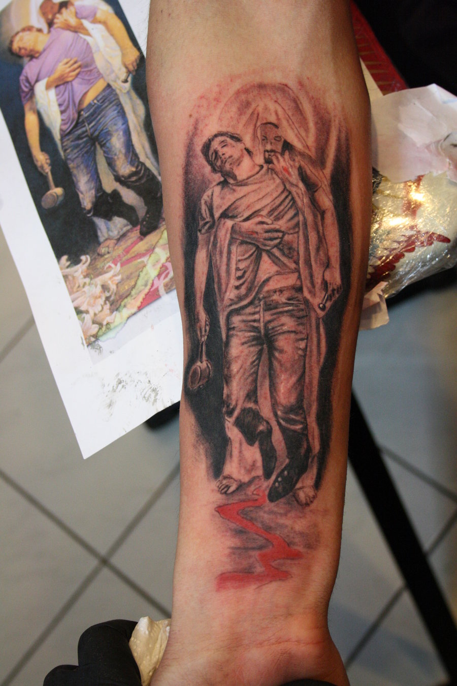 900x1350 Forgiven By Simplytattoo - Forgiven Painting