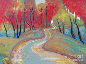 300x225 A Fork In The Road Painting By Kip Decker - Fork In The Road Painting
