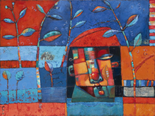 500x376 Painting Fork In The Road. No Map. (Original Art By Brenda York) - Fork In The Road Painting