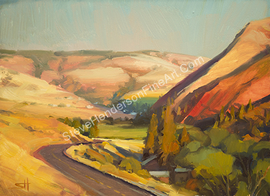 550x399 Steve Henderson - Fork In The Road Painting