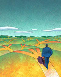 200x250 Dreamstime Xs 15921334 Fork In The Road 350x274 - Fork In The Road Painting