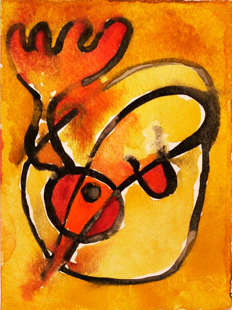 770x1027 Saatchi Art The Devil's Fork Painting By Loredana Gasparotto - Fork Painting