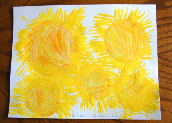 600x429 Starburst Craft Using Fork Painting I Heart Crafty Things - Fork Painting