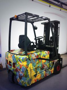 236x316 Forklift Street Art - Forklift Painting
