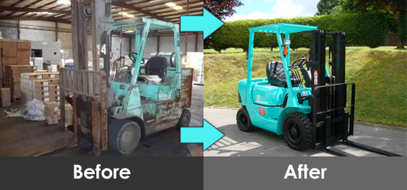 570x266 Gray Forklift - Forklift Painting