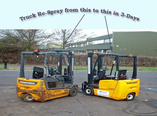 535x395 Meadows Forklifts - Forklift Painting