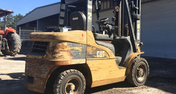 750x400 Forklift Sandblast Amp Paint Construction Equipment Painting - Forklift Painting