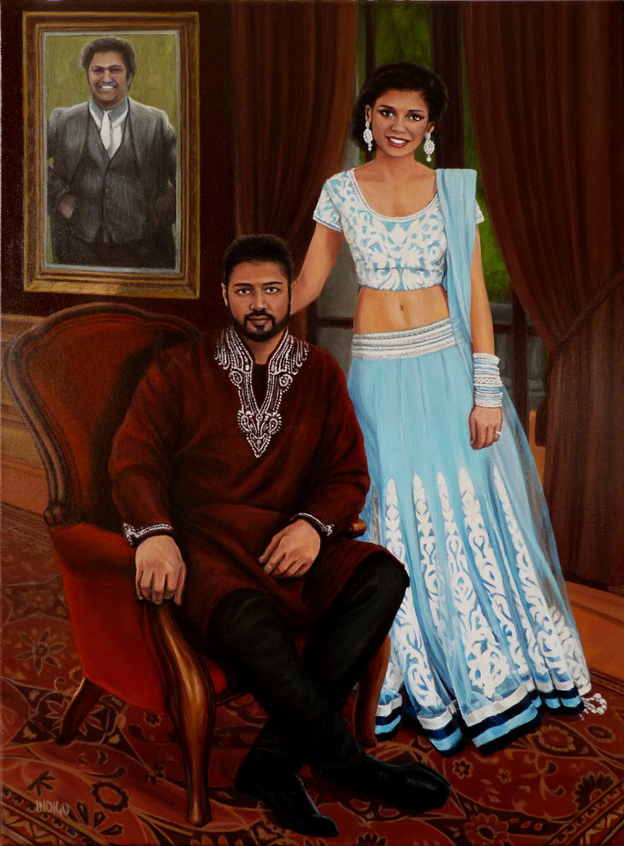 885x1200 Portraits Custom Portraits Painted From Photos By Artist Kim - Formal Painting