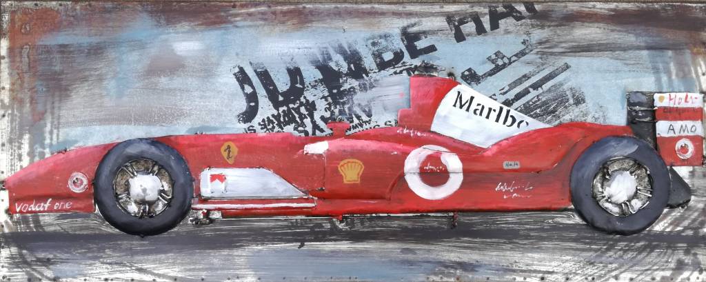 1024x409 Metal Painting 3d 40x100cm Formula 1 - Formula 1 Painting