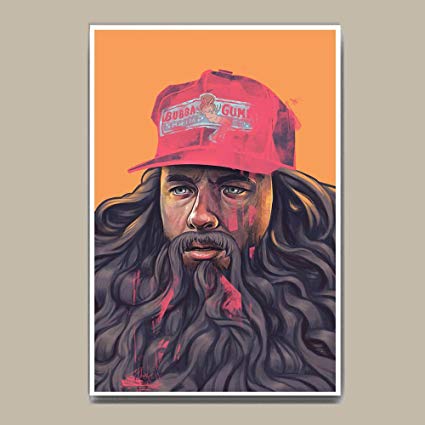 425x425 Forrest Gump Movie Fan Art Thick Vintage Jumbo 3mm Poster 18x24 - Forrest Gump Painting