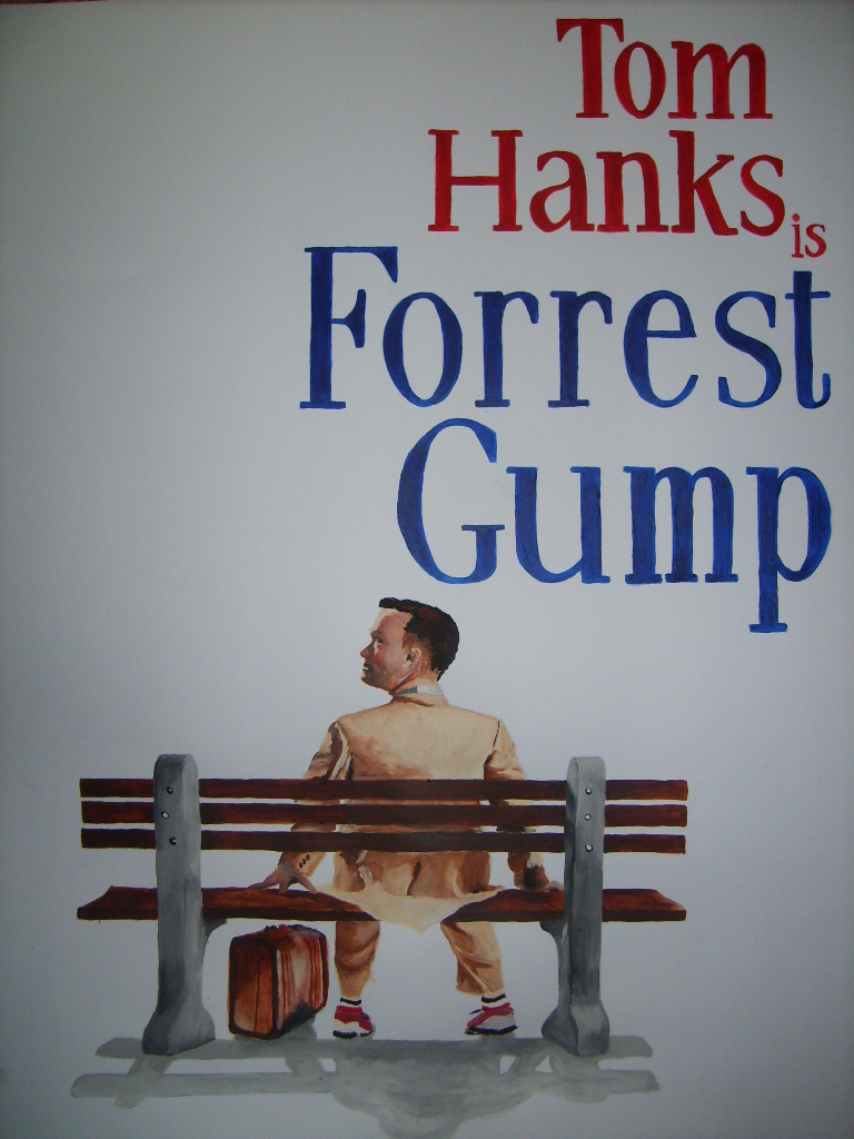 768x1024 Forrest Gump Poster Painting By Black Hart - Forrest Gump Painting