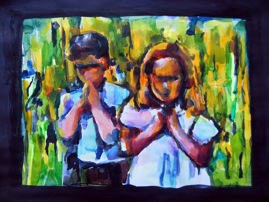 900x675 Pray With Me Forrest Painting By Lucia Hoogervorst - Forrest Gump Painting