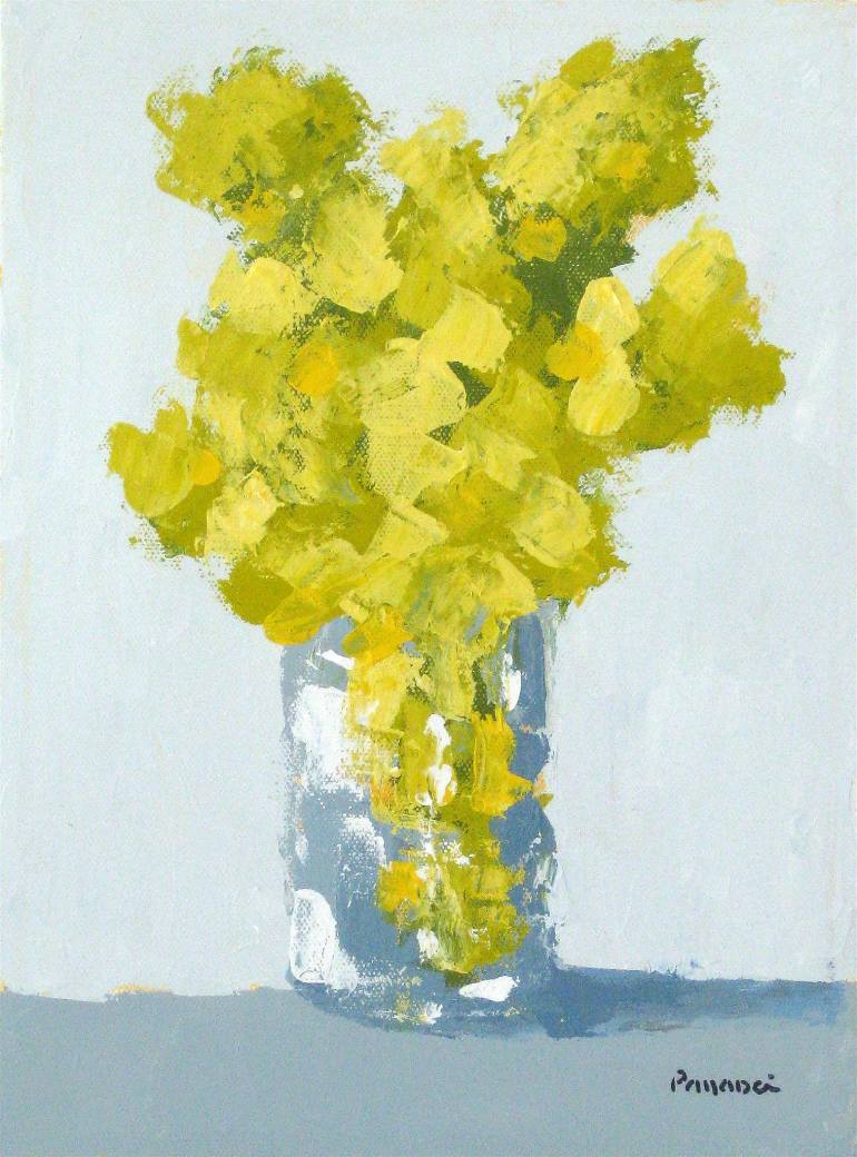 770x1040 Saatchi Art Spring Forsythia Painting By Sal Panasci - Forsythia Painting