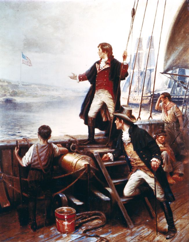 652x834 Artist Percy Moran's 1905 Painting Of Francis Scott Key And John S - Fort Mchenry Painting