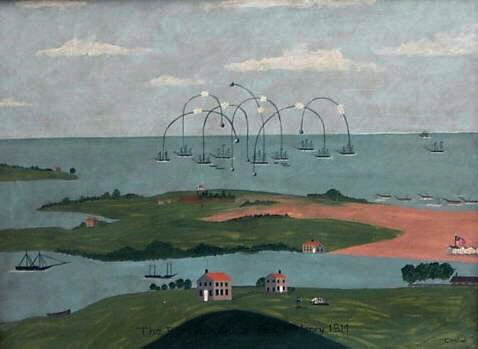 478x349 Timothy Campbell The Bombardment Of Fort Mchenry - Fort Mchenry Painting