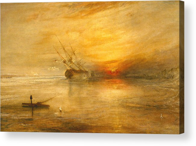 651x487 Fort Vimieux Acrylic Print By Joseph Mallord William Turner - Fort Vimieux Painting