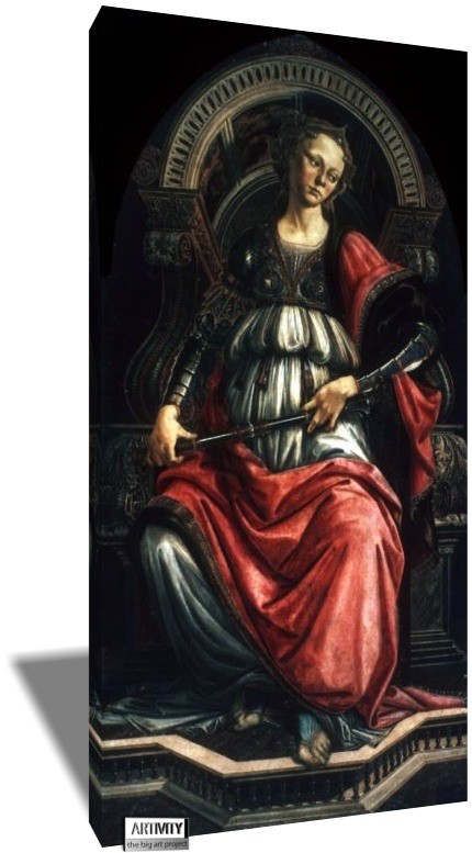 430x777 Fortitude, Sandro Botticelli Framed Canvas, Only In Artivity - Fortitude Painting