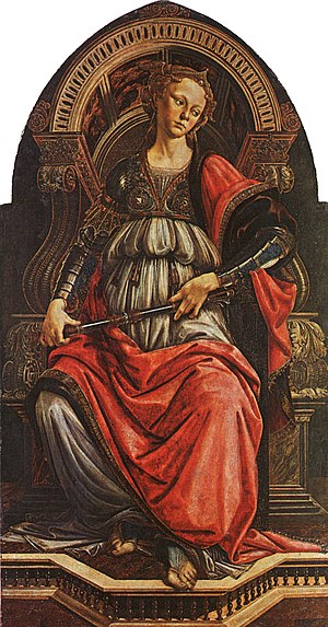 300x573 Fortitude (Botticelli) - Fortitude Painting