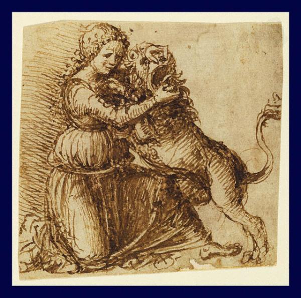 600x594 Giovanni Bellini - Fortitude Painting