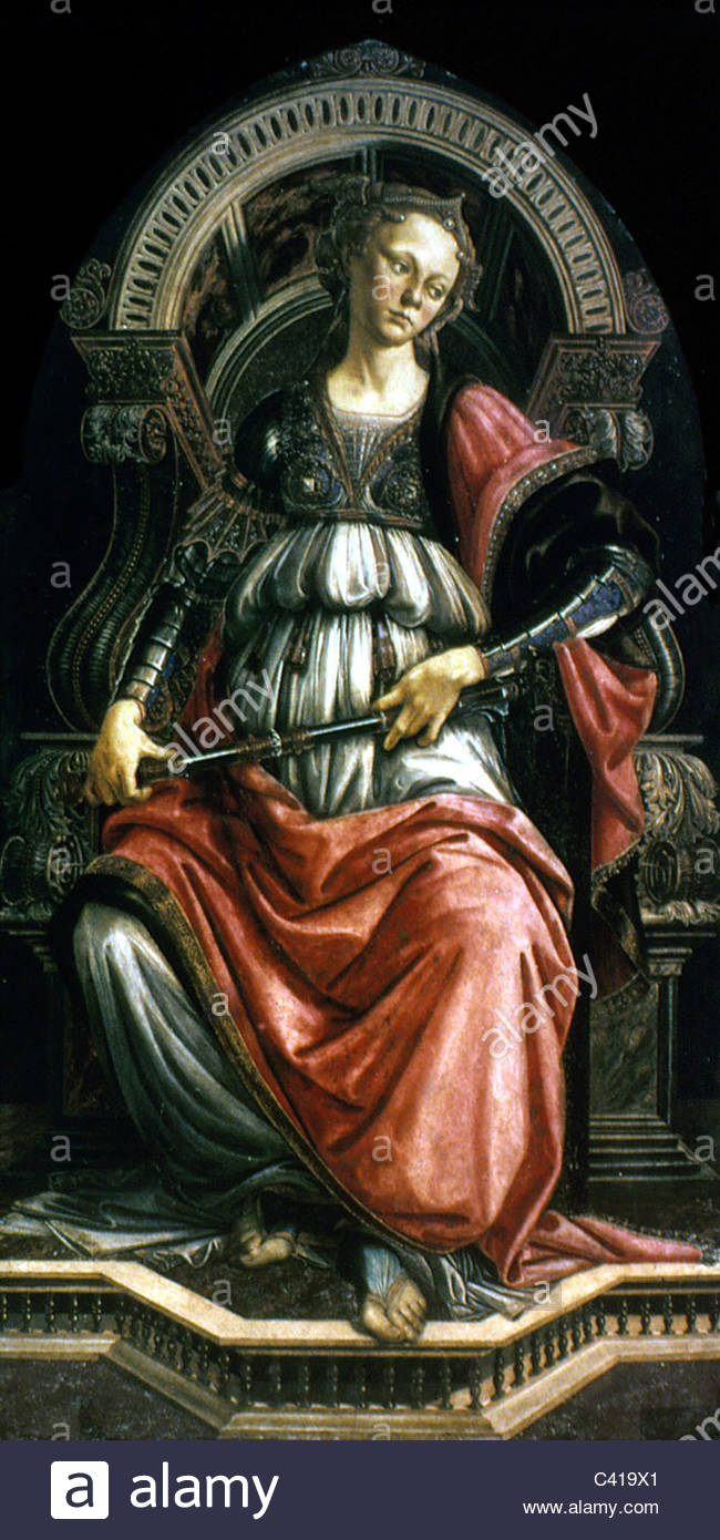 650x1390 Fine Arts, Botticelli, Sandro (1445 - Fortitude Painting