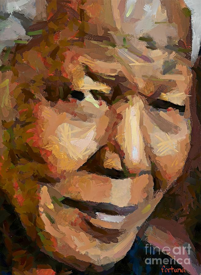 659x900 Madiba Painting By Dragica Micki Fortuna - Fortuna Painting