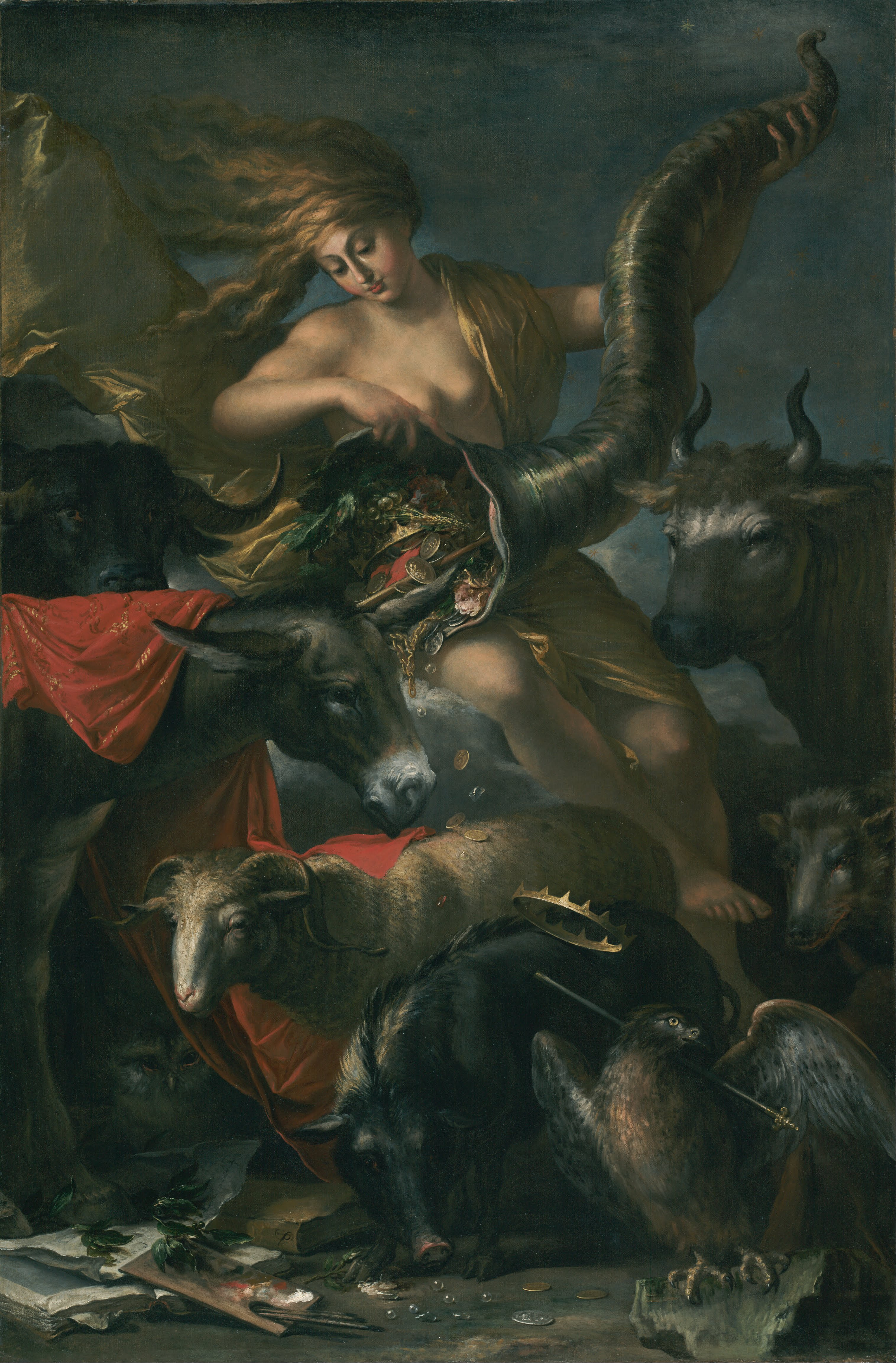 3031x4610 Allegory Of Fortune - Fortuna Painting
