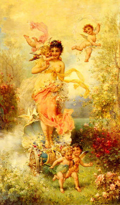 410x700 The Goddess Of Spring - Fortuna Painting