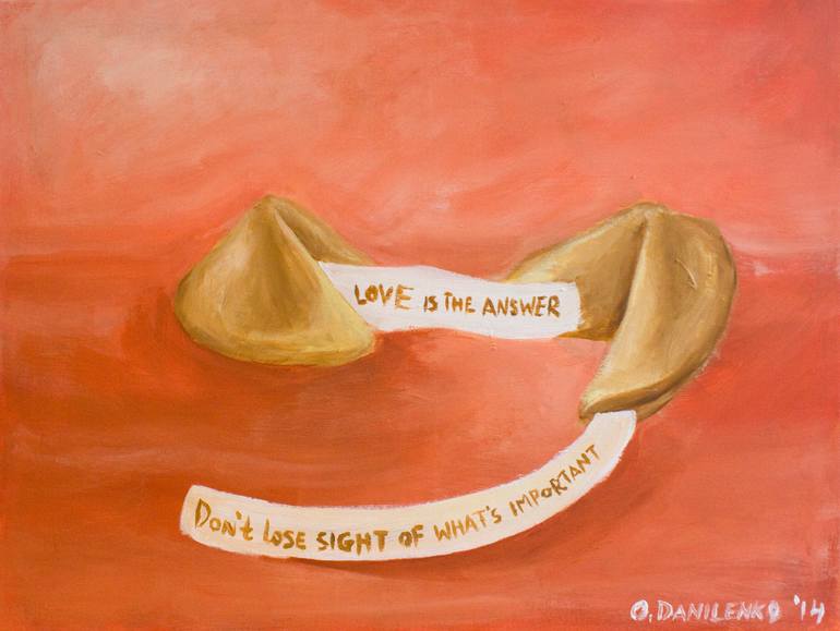 770x579 Saatchi Art Fortune Cookies Painting By Olesya Danilenko - Fortune Cookie Painting