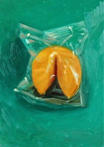 339x480 Fortune Cookie, Oil On Panel, 5x7, Daily Paintings By Maryanne - Fortune Cookie Painting