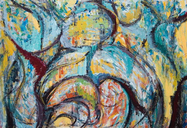 658x450 Living Fossil Kazuya Akimoto Art Museum New Works 2006 - Fossil Painting