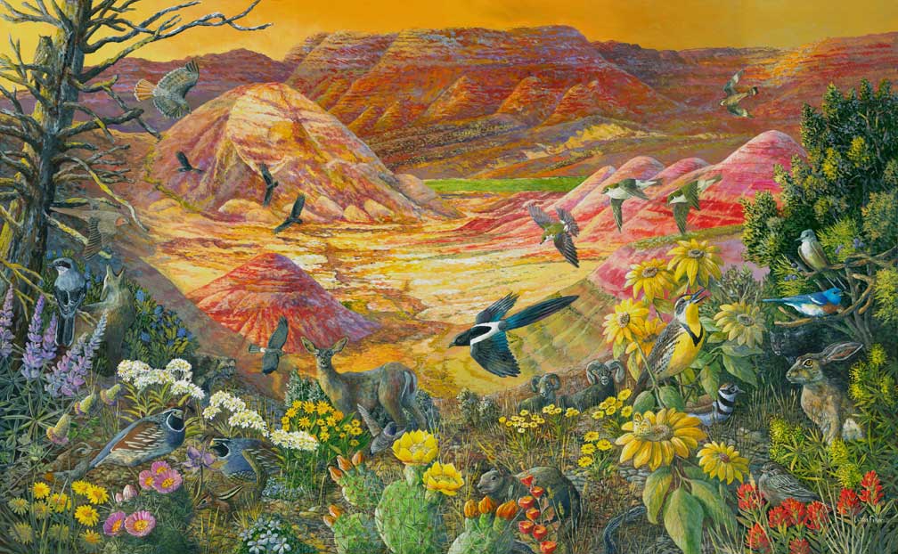 1008x622 Painted Hills, John Day Fossil Beds National Monument, Oregon - Fossil Painting