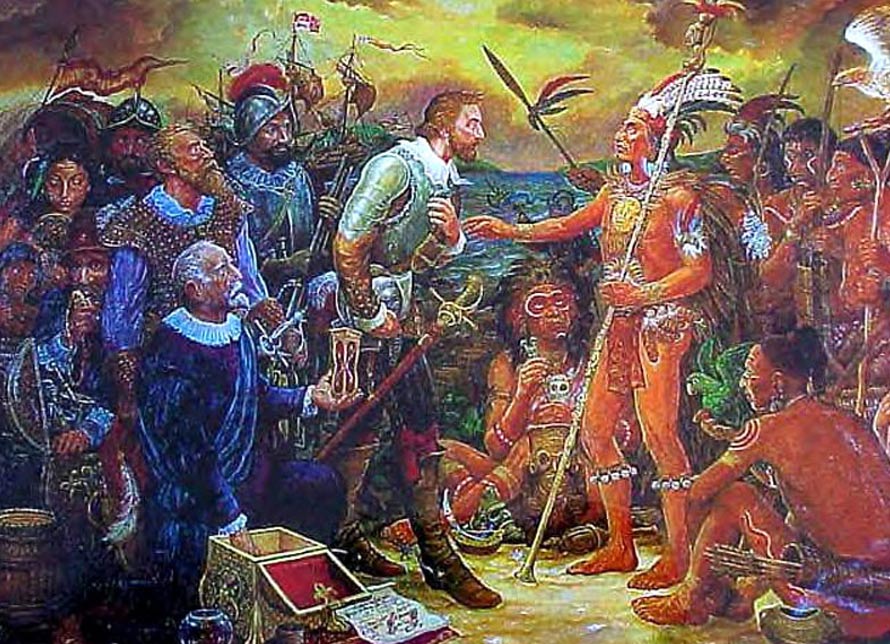 890x644 Juan Ponce De And His Search For The Fountain Of Youth - Fountain Of Youth Painting