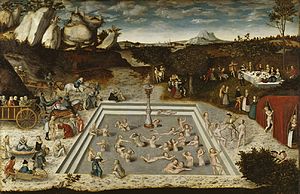 300x194 The Fountain Of Youth (Cranach) - Fountain Of Youth Painting