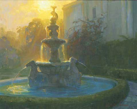 478x380 Neptune's Fountain - Fountain Painting