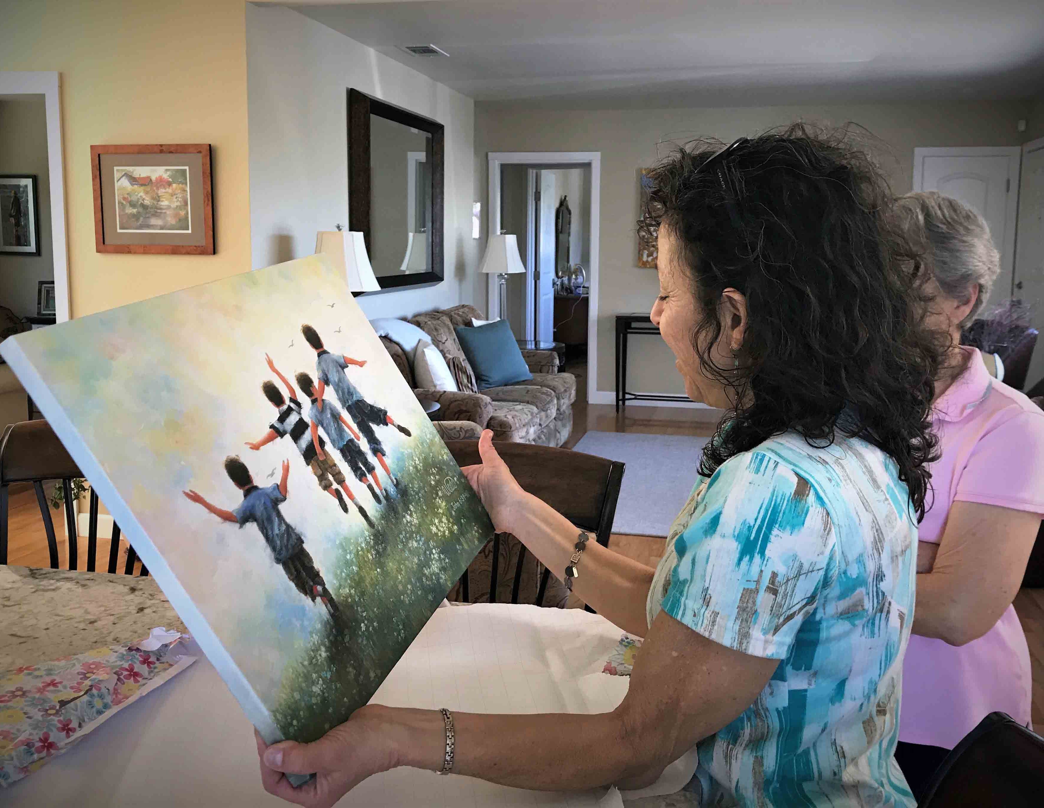 3516x2721 Four Brothers Leaping Vickie Wade Fine Art - Four Brothers Painting