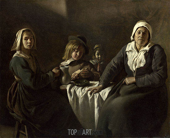 550x446 Four Figures - Four Brothers Painting