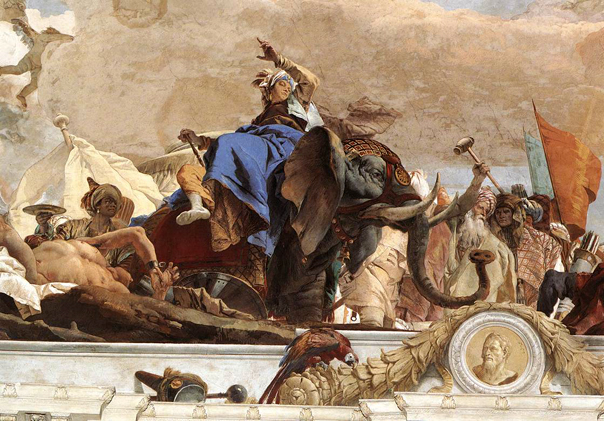 604x421 Giovanni Battista Tiepolo - Four Continents Painting