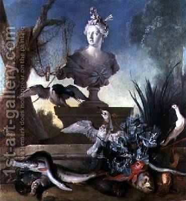 370x400 The Four Continents Asia, 1722 Jean Baptiste Oudry Reproduction - Four Continents Painting