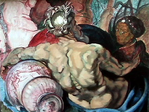 512x384 Copy Of Painting By Rubens The Four Continents By Julius Learning - Four Continents Painting