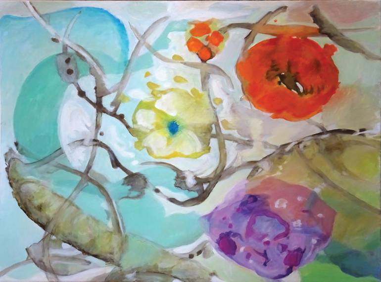 770x570 Saatchi Art Four Elements Painting By Michelle Wunderlich - Four Elements Painting