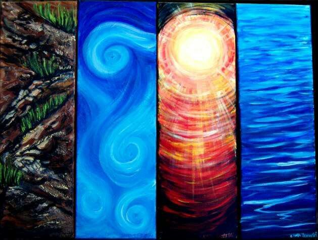 629x475 The 8 Best The Four Elements Images On Fire, Magick - Four Elements Painting