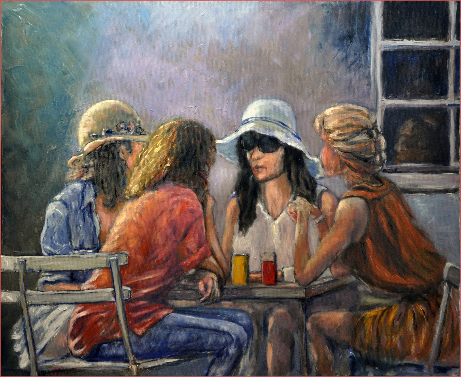 1600x1309 Zdenko Herceg - Four Girl Painting