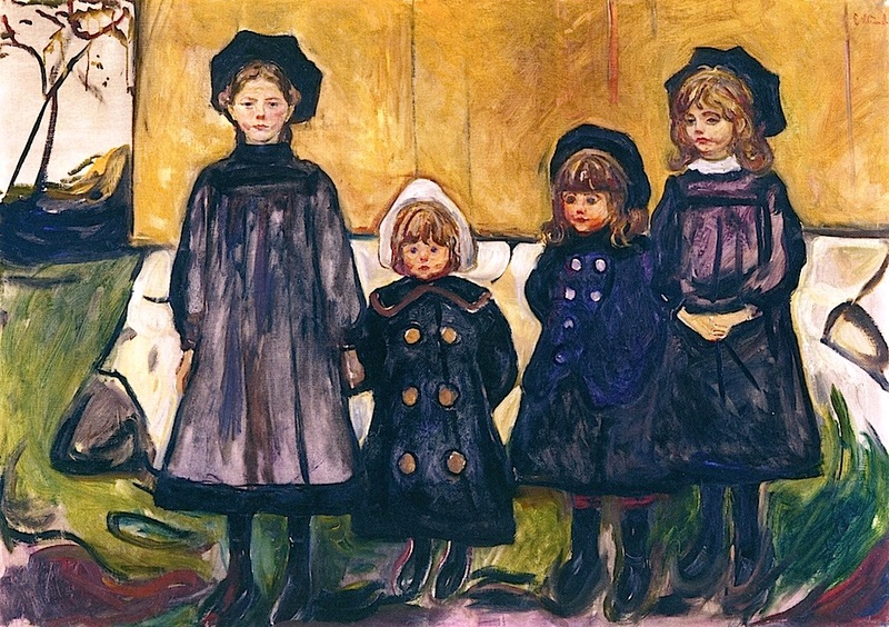 800x564 Artwork By Edvard Munch - Four Girl Painting