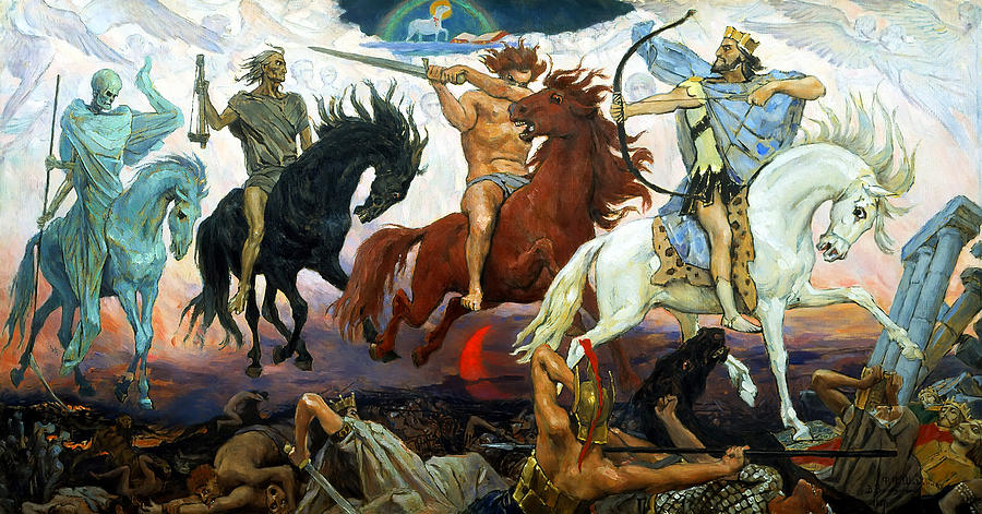 900x471 Four Horsemen Of The Apocalypse Painting By Victor Vasnetsov - Four Horsemen Of The Apocalypse Painting