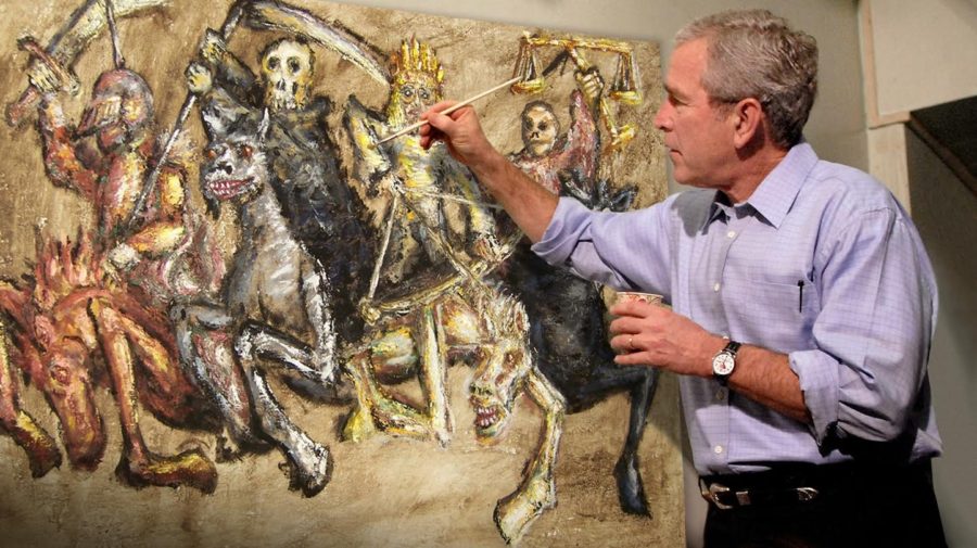 900x505 George W. Bush Painting A Picture Four Horsemen - Four Horsemen Painting