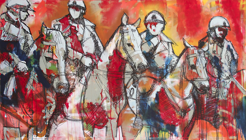 850x485 Four Horsemen - Four Horsemen Painting