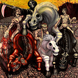 300x299 Four Horsemen Painting By Adam B Cook - Four Horsemen Painting