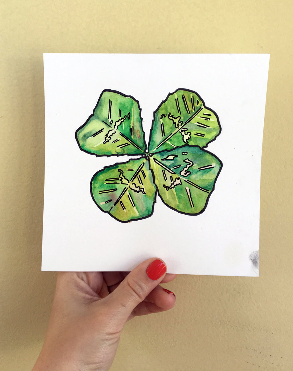 1000x1263 Four Leaf Clover Painting - Four Leaf Clover Painting