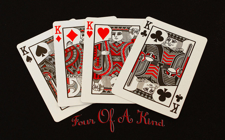 900x562 Four Of A Kind Poker Painting - Four Of A Kind Painting